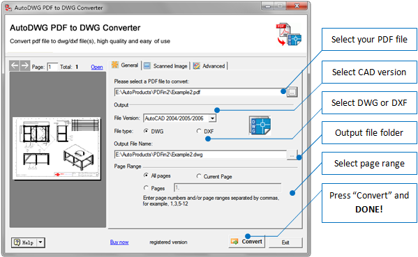 AutoDWG PDF To DWG Converter User Guide